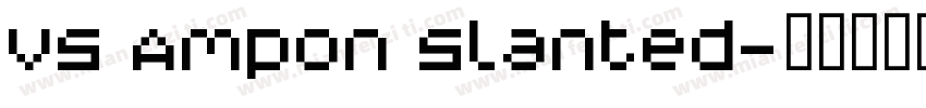 V5 Ampon Slanted字体转换